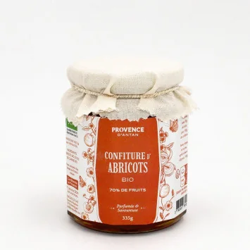 Organic Apricot Jam – 335g Jar | Provence d’Antan
