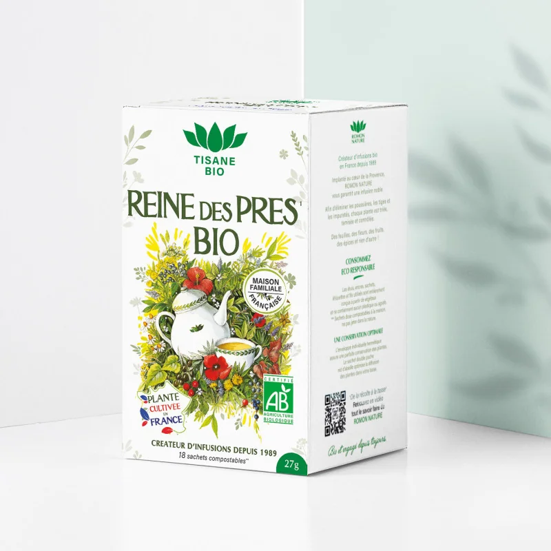 Organic Meadowsweet Tea – 18 Bags | Romon Nature