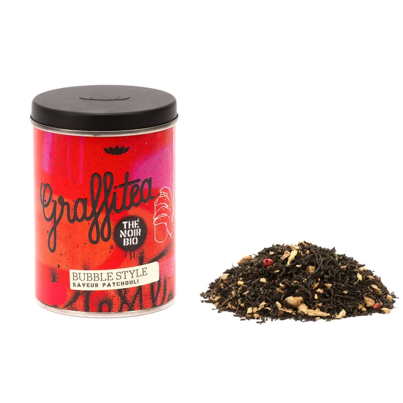 Organic Patchouli Black Tea - Bubble Style - Loose Leaf Tin