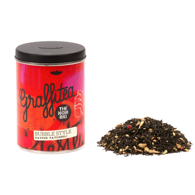 Thé Noir Bio Patchouli – Bubble Style – Boîte Vrac 100g