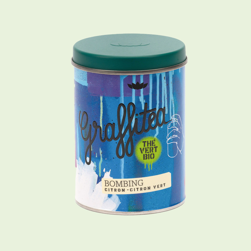 Thé vert Citron Citron Vert Bio – Boîte 100g – Bombing