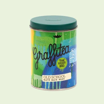 Thé vert Maté Baie Rose Bio – Boîte 100g – Old School