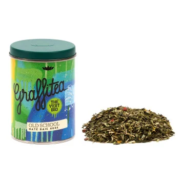 Thé vert Maté Baie Rose Bio – Boîte 100g – Old School