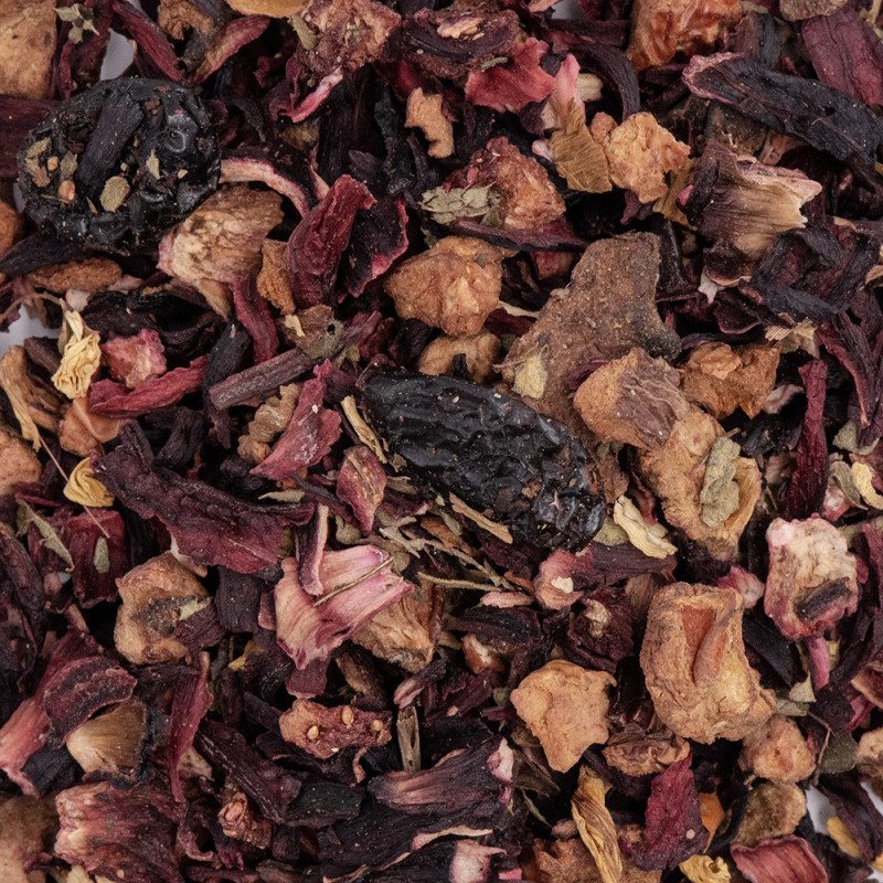 Hibiscus Fraise Bio – 100g | Infusion fruitée Lay Up –Provence d’Antan