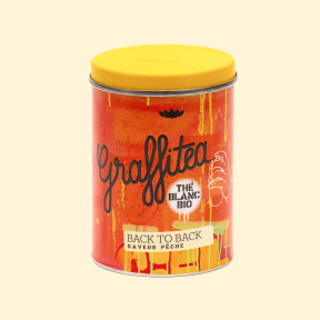 Thé blanc pêche bio – 50g | Back to Back – Provence d’Antan