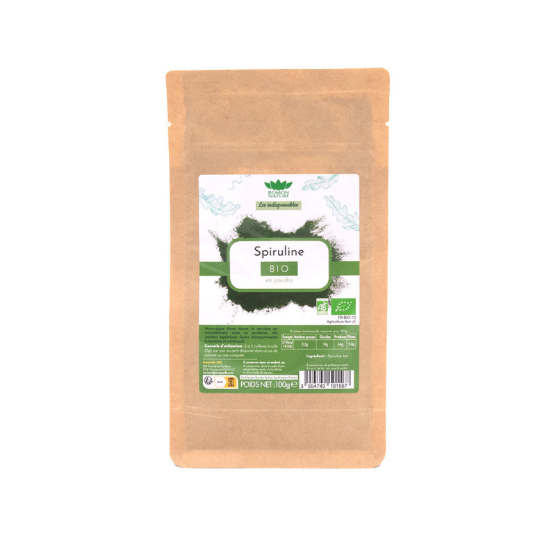 Spiruline Bio – Poudre d’eau douce 100g