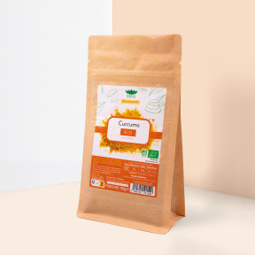 Organic Turmeric - Golden Powder in Kraft Pouch 100g