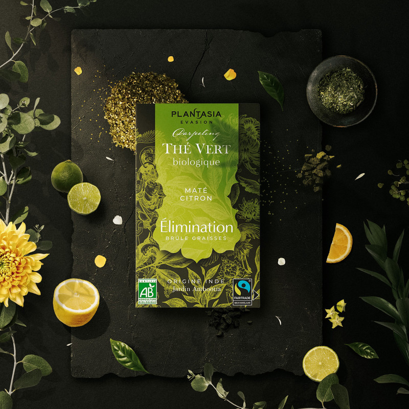Élimination Thé Vert Bio - Maté et Citronnelle