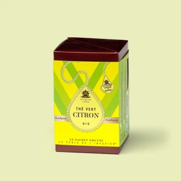 Thé vert au Citron Bio – Sachet Goutte raffiné