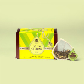 Organic Lemon Green Tea – Refined Drop-Shaped Sachet
