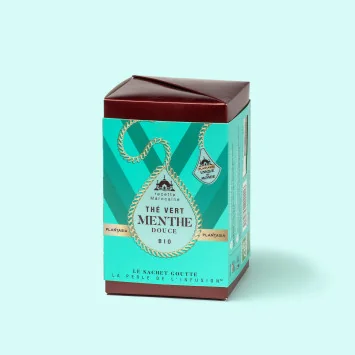 Thé vert Menthe douce Bio – Sachet Goutte raffiné