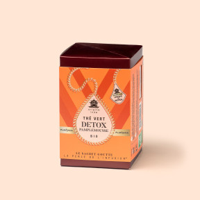 Organic Grapefruit Detox Green Tea – Drop-Shaped Sachet