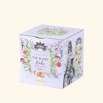 Organic White Tea Peach – Delicate Metal Cube