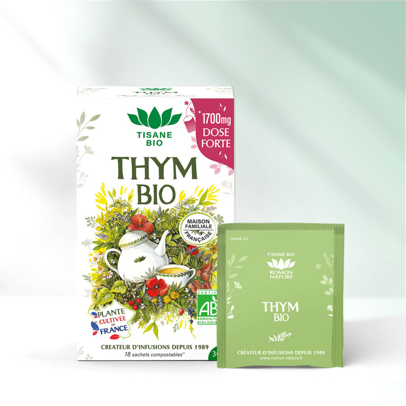 Organic Thyme Herbal Tea* – 18 Bags | Respiratory & Digestive Support