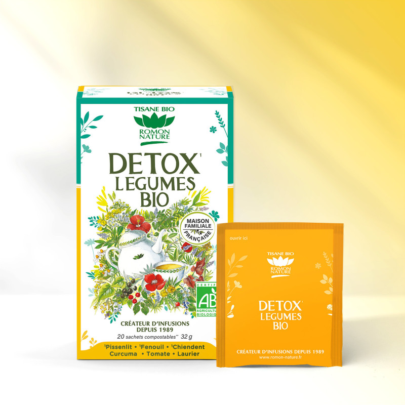 Tisane Bio Détox Légumes – Infusion Pissenlit & Fenouil