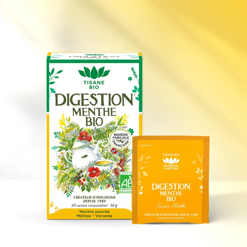 Organic Digestion Tea – Peppermint & Verbena Infusion