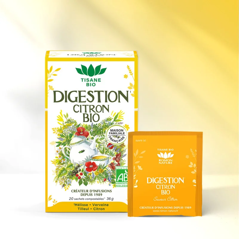 Infusion Digestion Citron Bio – Confort & Légèreté