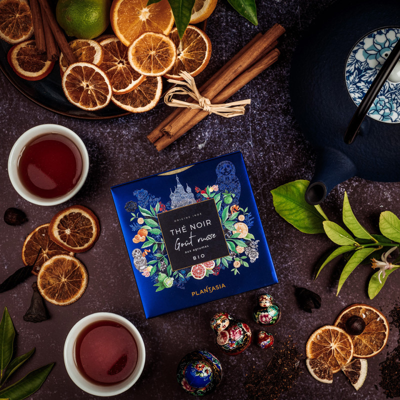 Organic Russian Flavored Black Tea – Refined Metal Cube