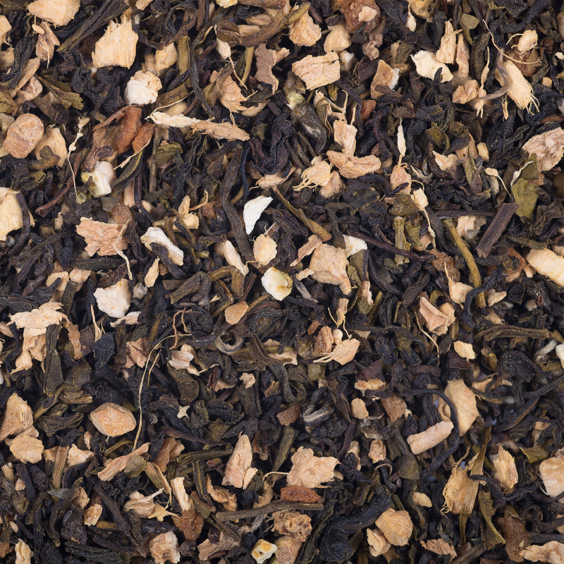 Organic Green Tea with Ginger – Spicy Awakening in a Metal Cube