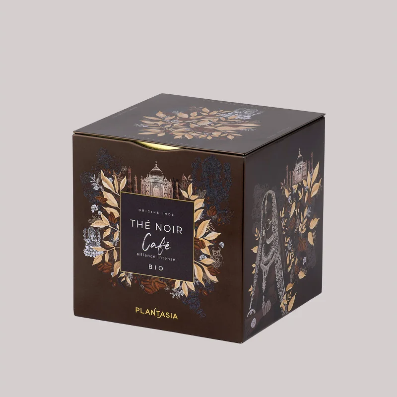 Organic Black Tea Coffee – Gourmand Alliance in a Metal Cube