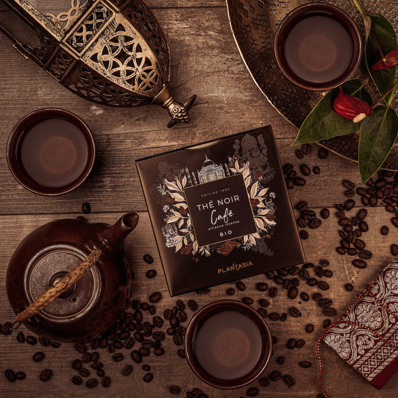Organic Black Tea Coffee – Gourmand Alliance in a Metal Cube