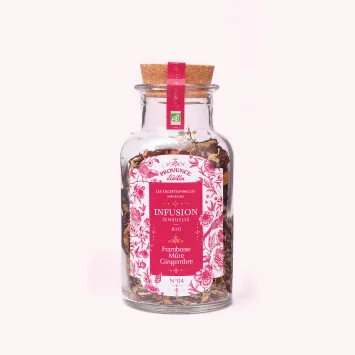 Sensual Organic Raspberry, Blackberry & Ginger Herbal Infusion – 70g*
