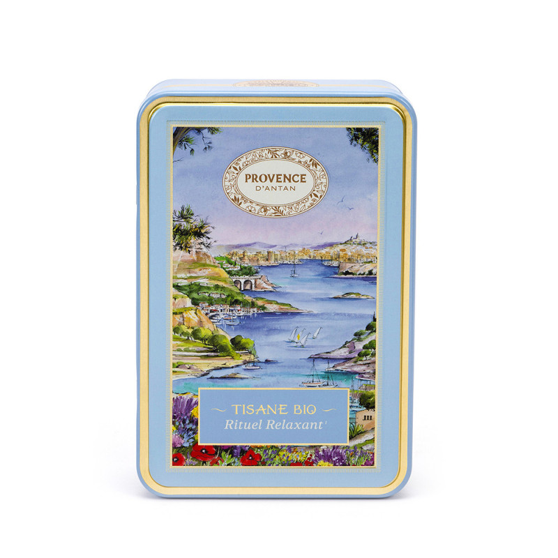 Tisane Rituel relaxant Bio – Boîte métal & recharge