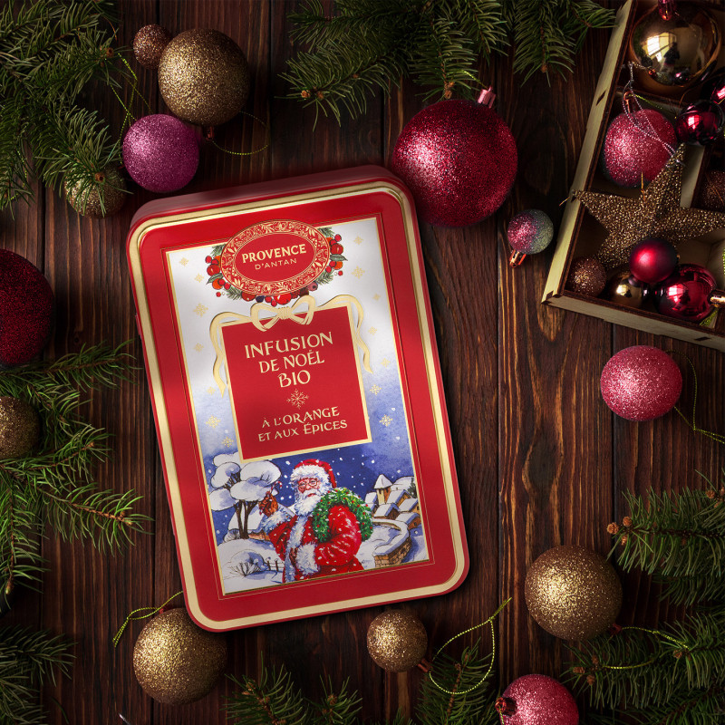 Infusion de Noël Bio Orange & Épices – Boîte métal ou recharge