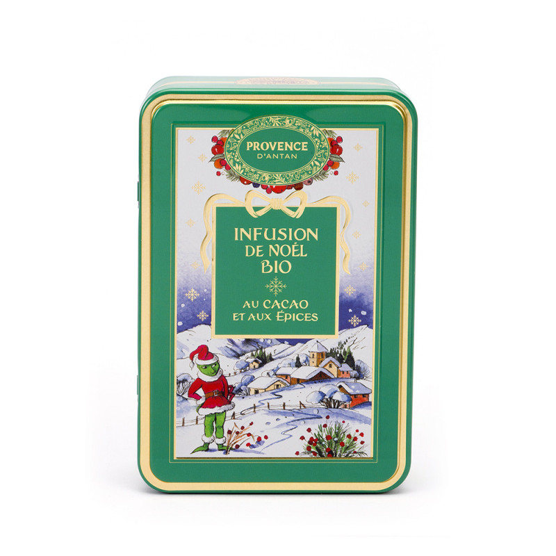 Infusion de Noël Bio Cacao & Épices – Boîte métal / Recharge