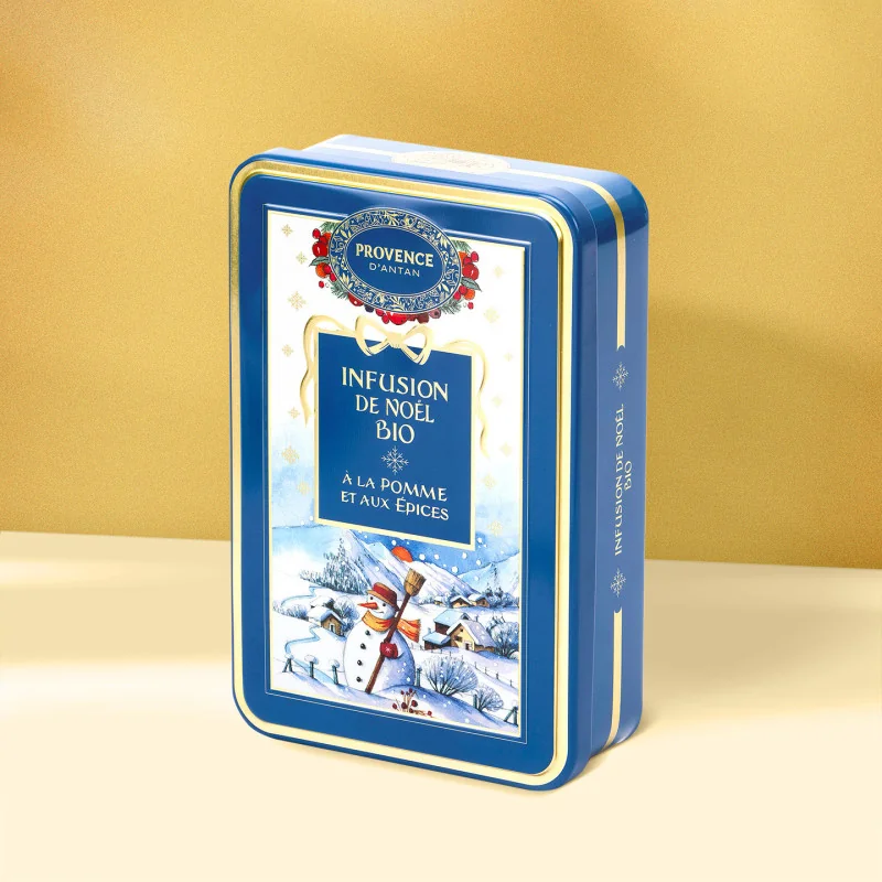 Organic Christmas Apple & Spices Herbal Tea – Metal Tin
