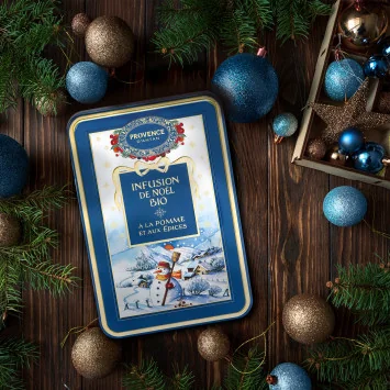 Organic Christmas Apple & Spices Herbal Tea – Metal Tin