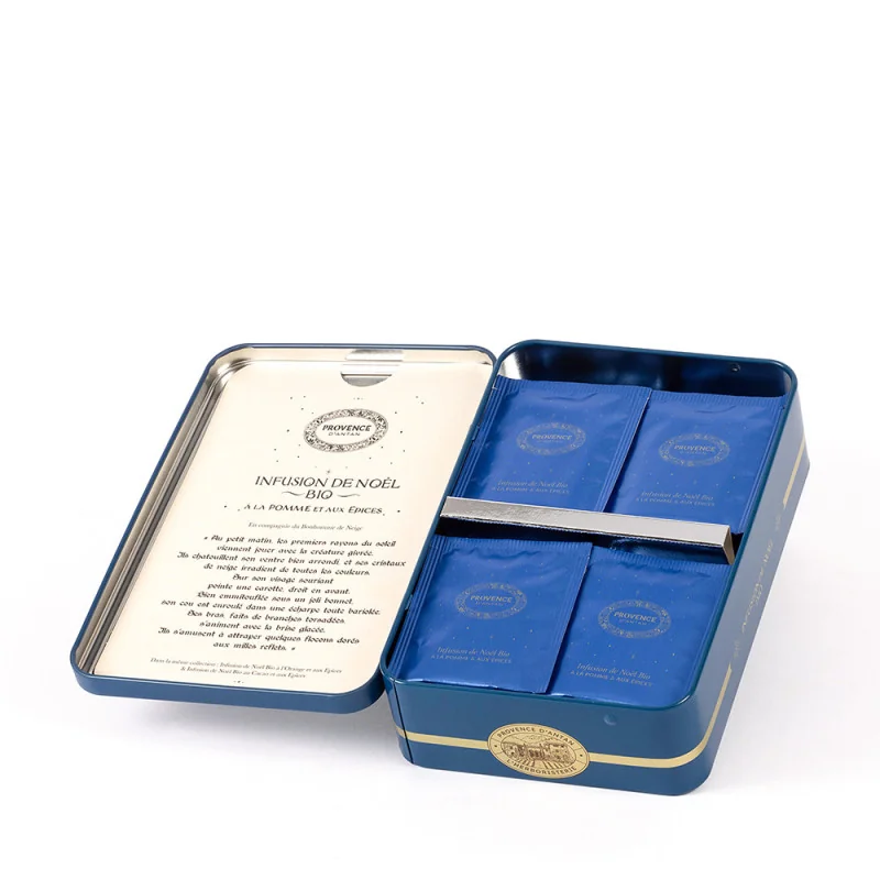 Organic Christmas Apple & Spices Herbal Tea – Metal Tin