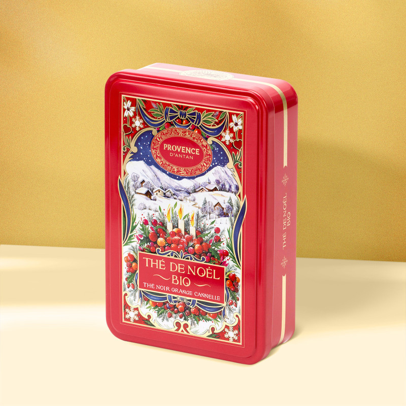 Thé Noir de Noël Bio Orange Cannelle – Boîte métal ou recharge