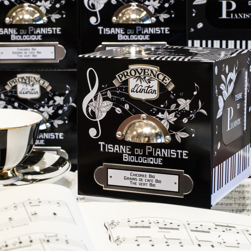 Tisane du Pianiste – Coffee, Vanilla & Cocoa Infusion in Metal Tin