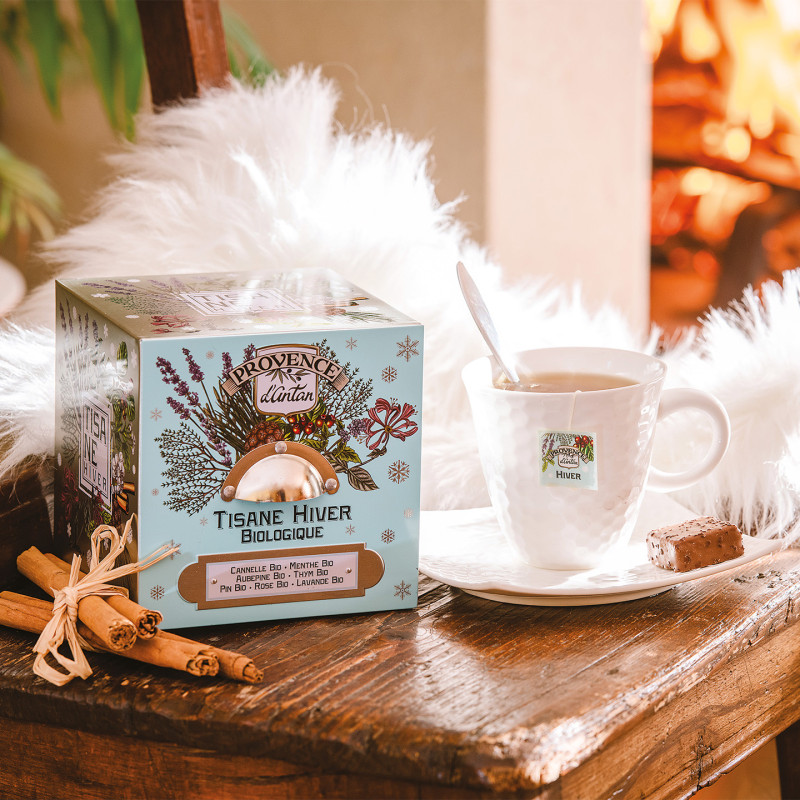 Tisane Hiver Bio – Boite Métal | Provence d’Antan