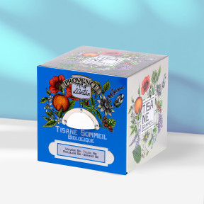 Organic Sleep Herbal Tea – Metal Cube | Provence d’Antan