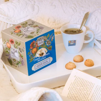 Organic Sleep Herbal Tea – Metal Cube | Provence d’Antan