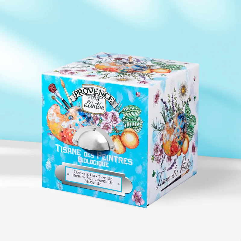 Organic Painters' Herbal Tea – Metal Tin| Provence d’Antan