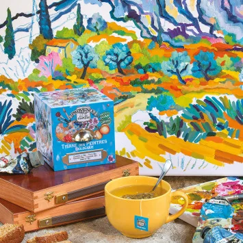 Organic Painters' Herbal Tea – Metal Tin| Provence d’Antan