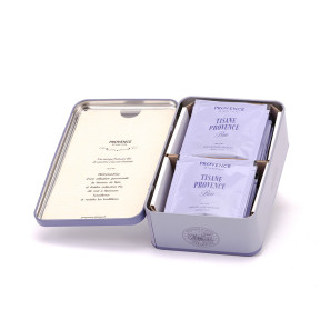 Tisane Provence Bio* - Boîte métal / Recharge carton - florale & douce