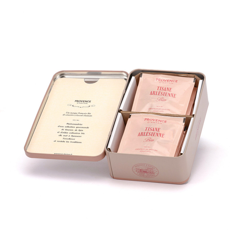 Organic Arlésienne Herbal Tea – Provençal Metal Tin - Refill*