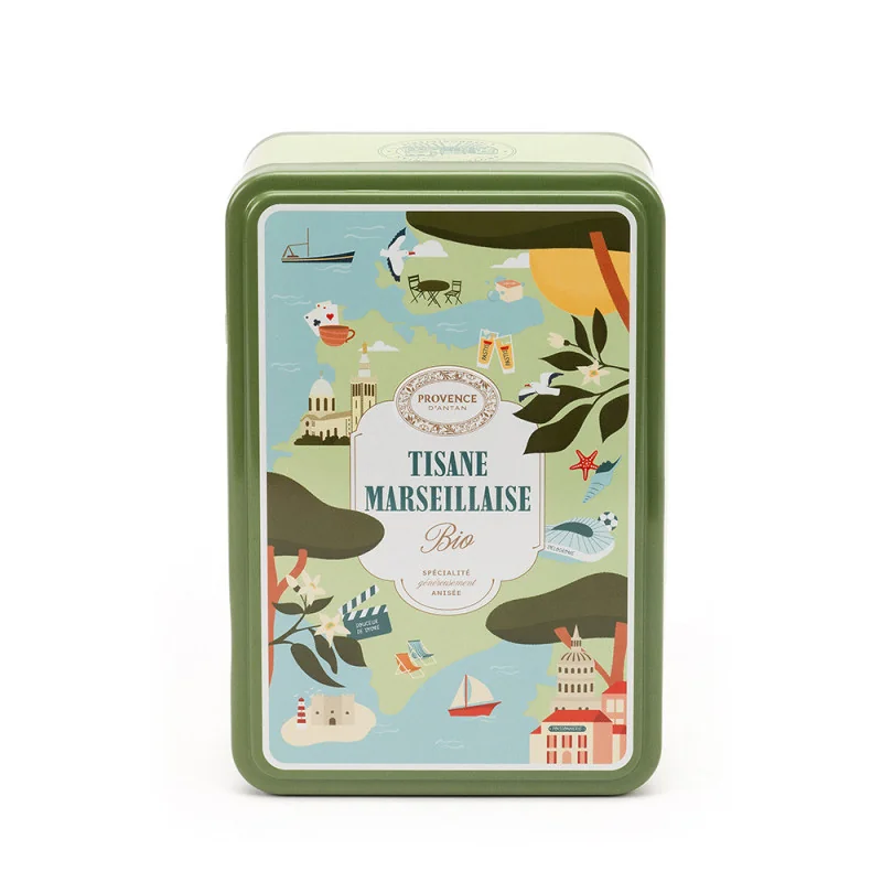 Tisane Marseillaise Bio* - Boîte métal - Recharge - Anisée