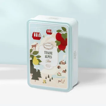 Organic Alpine Herbal Tea - Fruity & Herbal Metal Tin