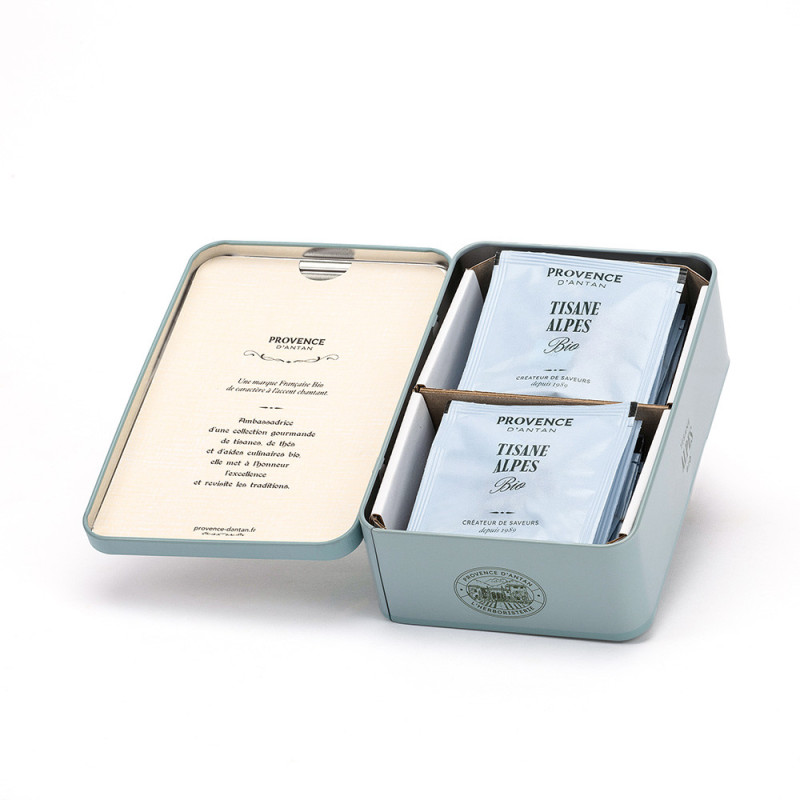 Tisane Alpes Bio* – Boîte métal fruitée et végétale