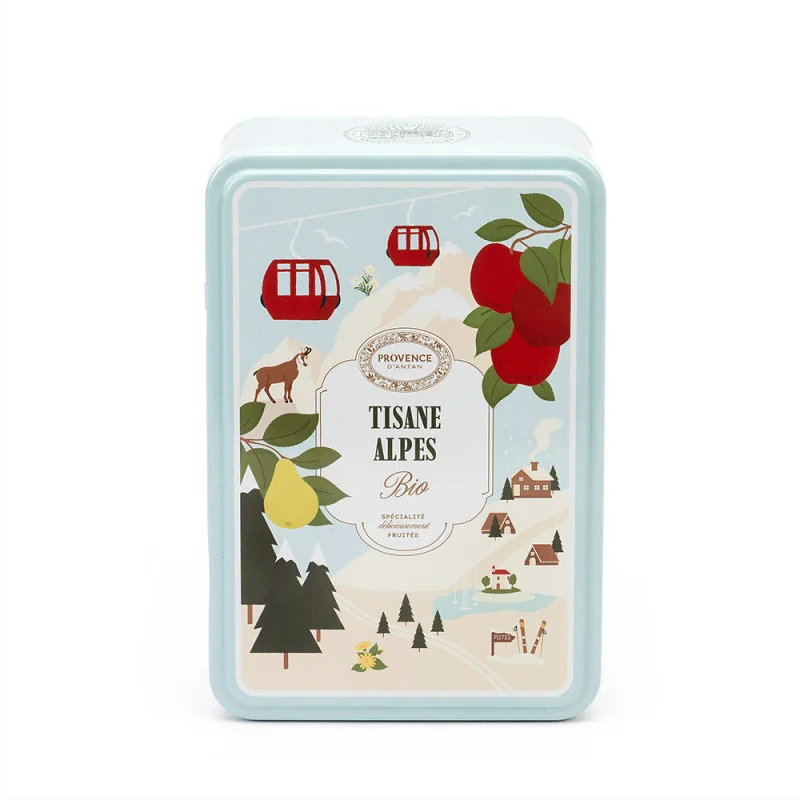 Organic Alpine Herbal Tea - Fruity & Herbal Metal Tin
