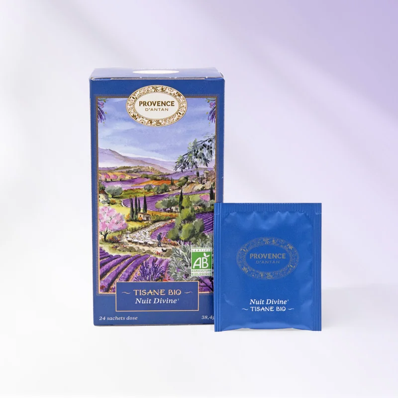 Tisane Nuit divine Bio – Boîte métal & recharge carton
