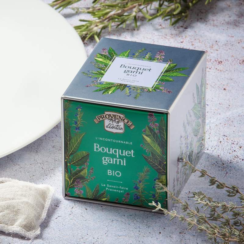 Organic Bouquet Garni* – 16g | Provence d’Antan Metal Tin