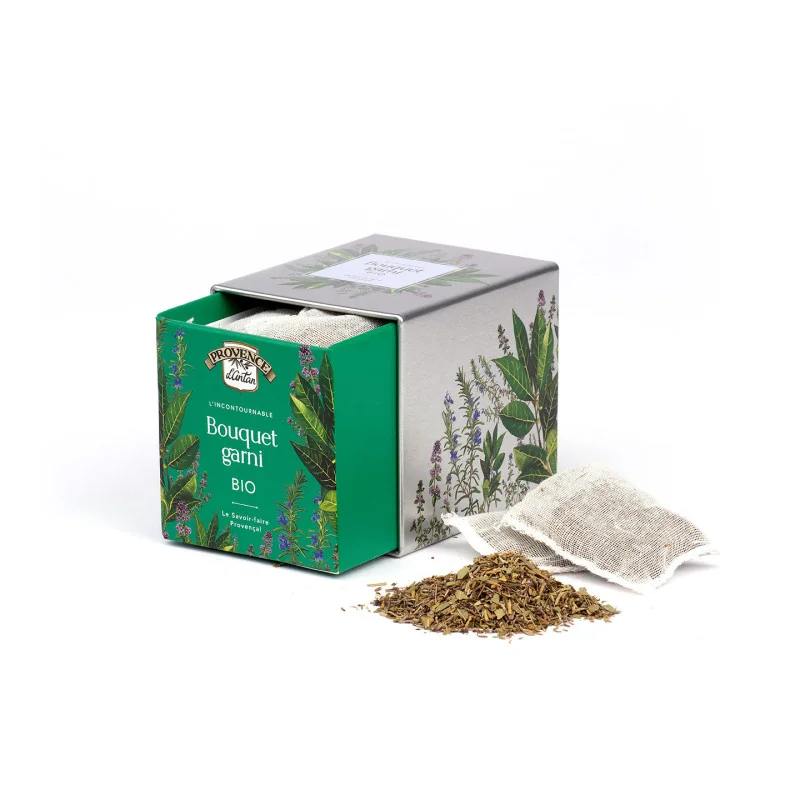 Bouquet Garni Bio – 16g en boîte métal réutilisable