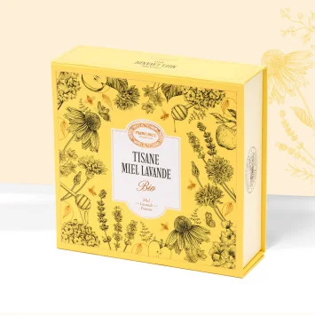 Organic HONEY LAVENDER Herbal Tea Set - Provence d'Antan