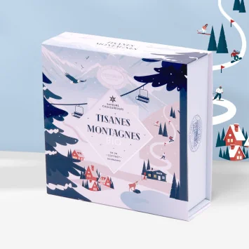 Organic Mountain Herbal Tea Gift Box – 4 Recipes, 20 Sachets